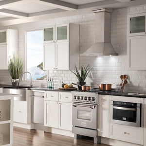 ZLINE 24 in. 2.8 cu. ft. Legacy Dual Fuel Range with Gas Cooktop and Electric Convection Oven in Satin Stainless Steel with 4 Brass Burners (RAS-SN-BR-24)