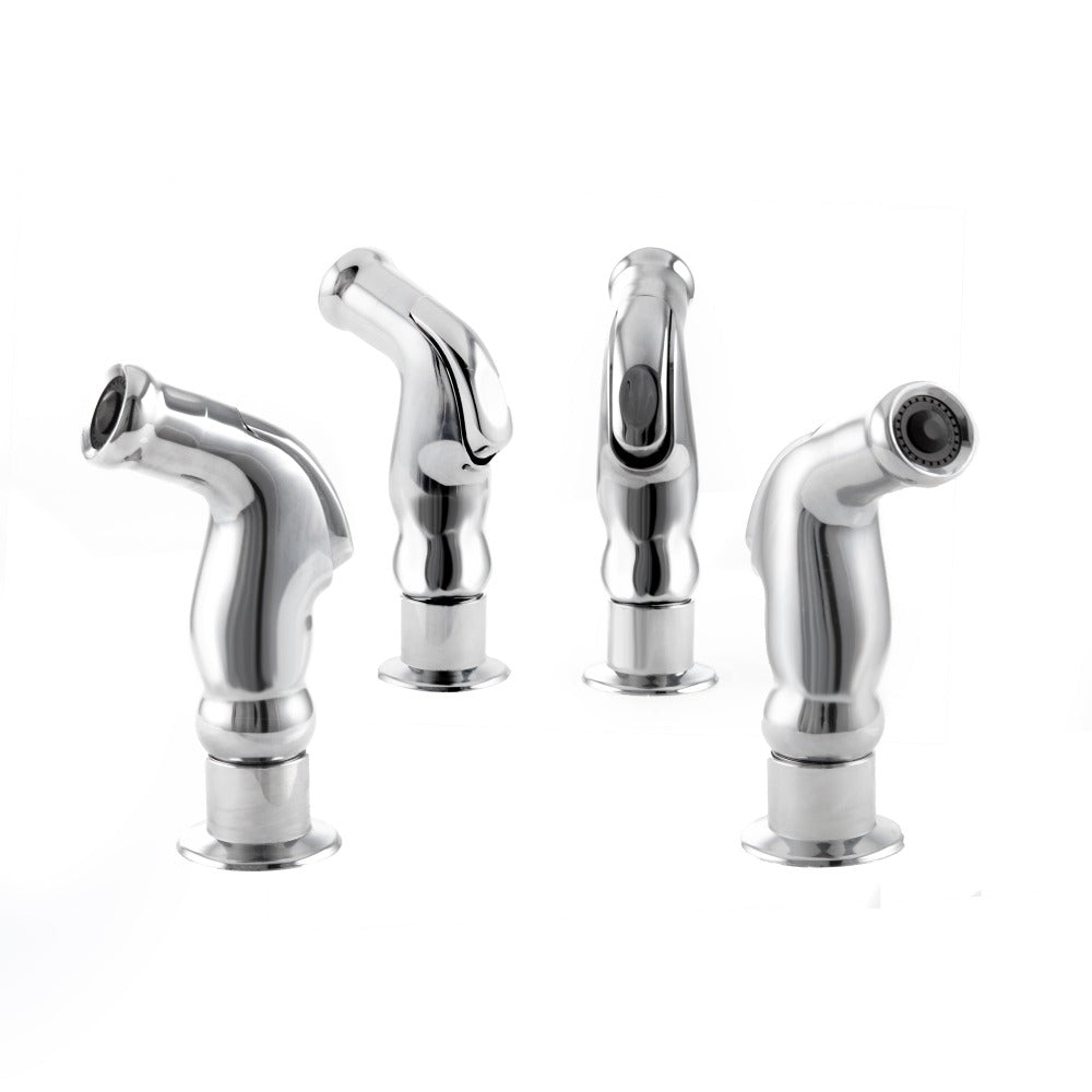 ZLINE Mona Kitchen Faucet in Chrome (MNA-KF-CH) sprayer sides.