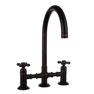 ZLINE Mona Kitchen Faucet and Side Sprayer in Oil Rubbed Bronze (MNA-KF-ORB) side.
