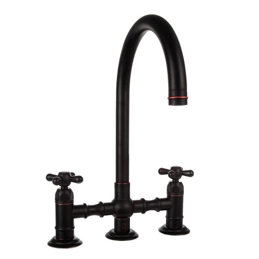 ZLINE Mona Kitchen Faucet and Side Sprayer in Oil Rubbed Bronze (MNA-KF-ORB) side.