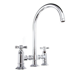 ZLINE Mona Kitchen Faucet and Side Sprayer in Chrome (MNA-KF-CH) side.