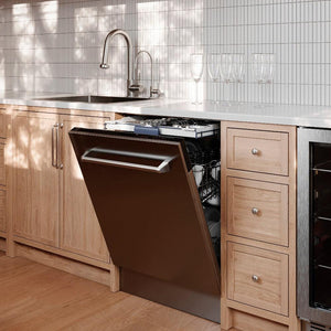 ZLINE Drink Faucet in Chrome (FBV-CH) in a rustic pantry kitchen, side.