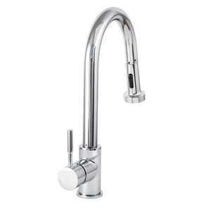 ZLINE Monet Pull Down Single Handle Kitchen Faucet in Chrome (MON-KF-CH) behind.
