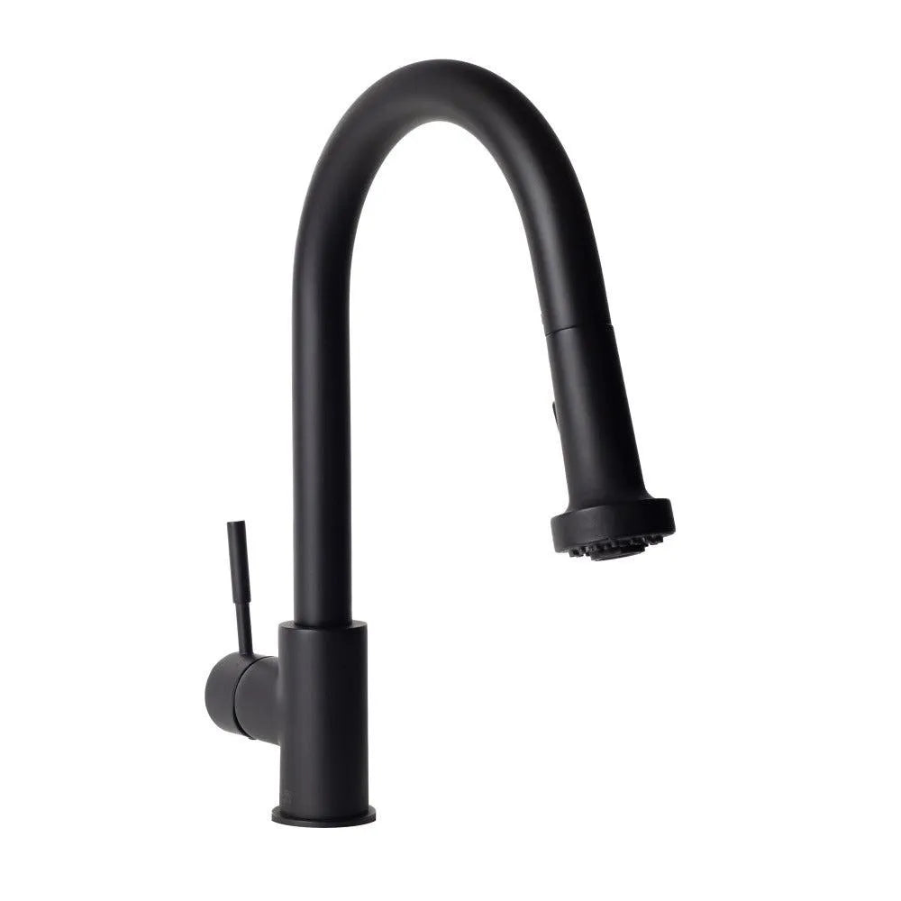 ZLINE Autograph Edition Monet Pull Down Single Handle Kitchen Faucet in Matte Black (MON-KF-MB) main image.