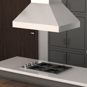 ZLINE 30 in. Ducted Island Mount Range Hood in Stainless Steel (597i-30) top.