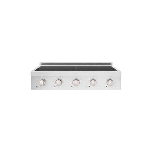ZLINE 36 in. Paramount Induction Rangetop with 5 Element Cooktop in Satin Stainless Steel (SINRTS-36) main image.