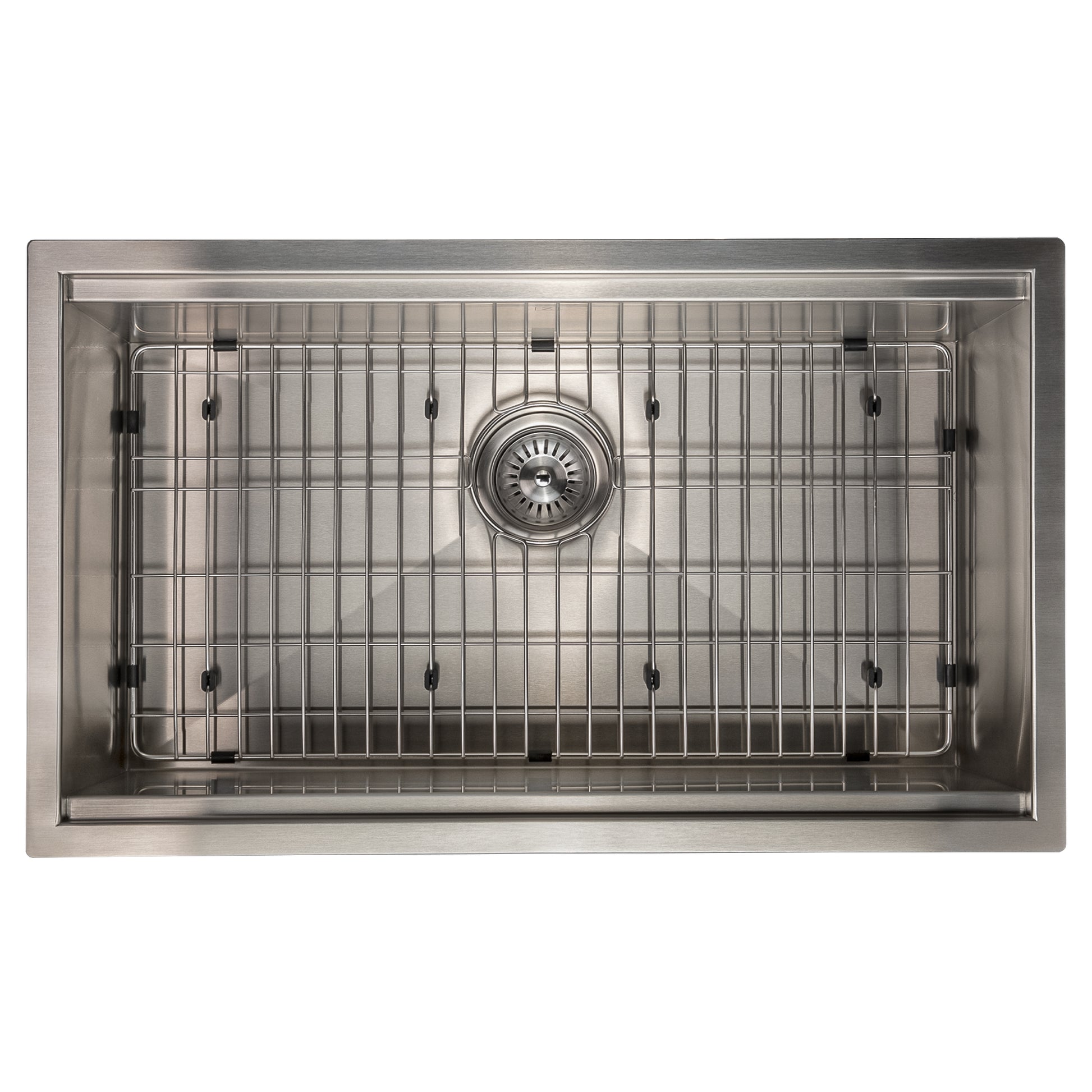 ZLINE 30" Garmisch Undermount Single Bowl Stainless Steel Kitchen Sink with Bottom Grid and Accessories (SLS-30)