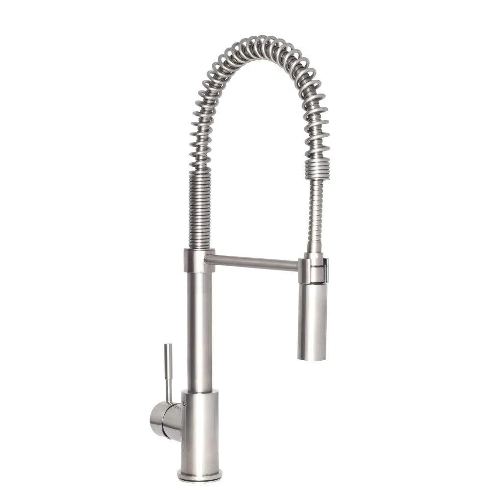 ZLINE Sierra Pull Down Spring Single Handle Kitchen Faucet in Brushed Nickel (SRA-KF-BN) main image.