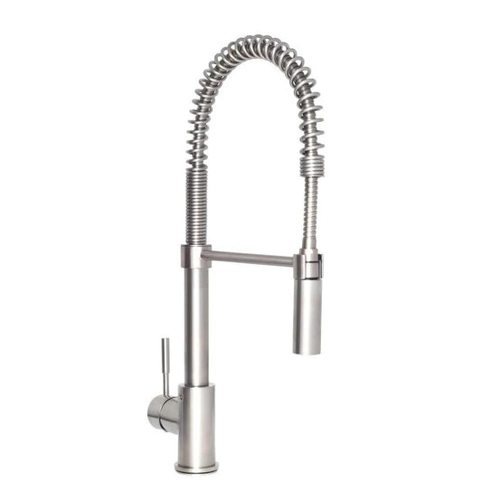 ZLINE Sierra Pull Down Spring Single Handle Kitchen Faucet in Brushed Nickel (SRA-KF-BN) main image.