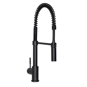 ZLINE Autograph Edition Sierra Pull Down Spring Single Handle Kitchen Faucet in Matte Black (SRA-KF-MB) main image.