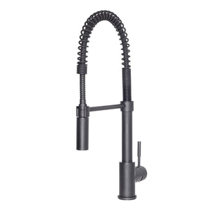 ZLINE Sierra Kitchen Faucet in Matte Black (SRA-KF-MB) side.