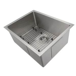 ZLINE 23 in. Meribel Undermount Single Bowl Stainless Steel Kitchen Sink with Bottom Grid (SRS-23) main image.