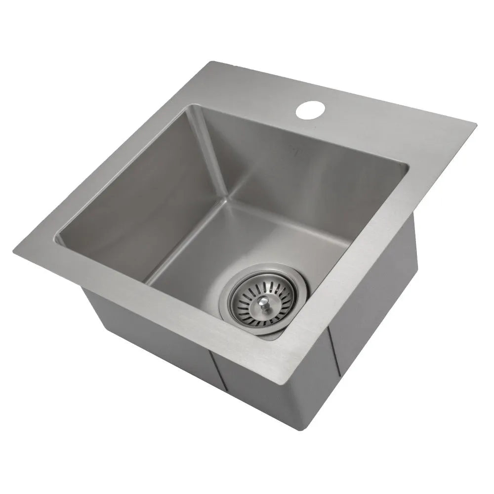 ZLINE 15 in. Donner Topmount Single Bowl Bar Kitchen Sink in Stainless Steel (STS-15) main image.