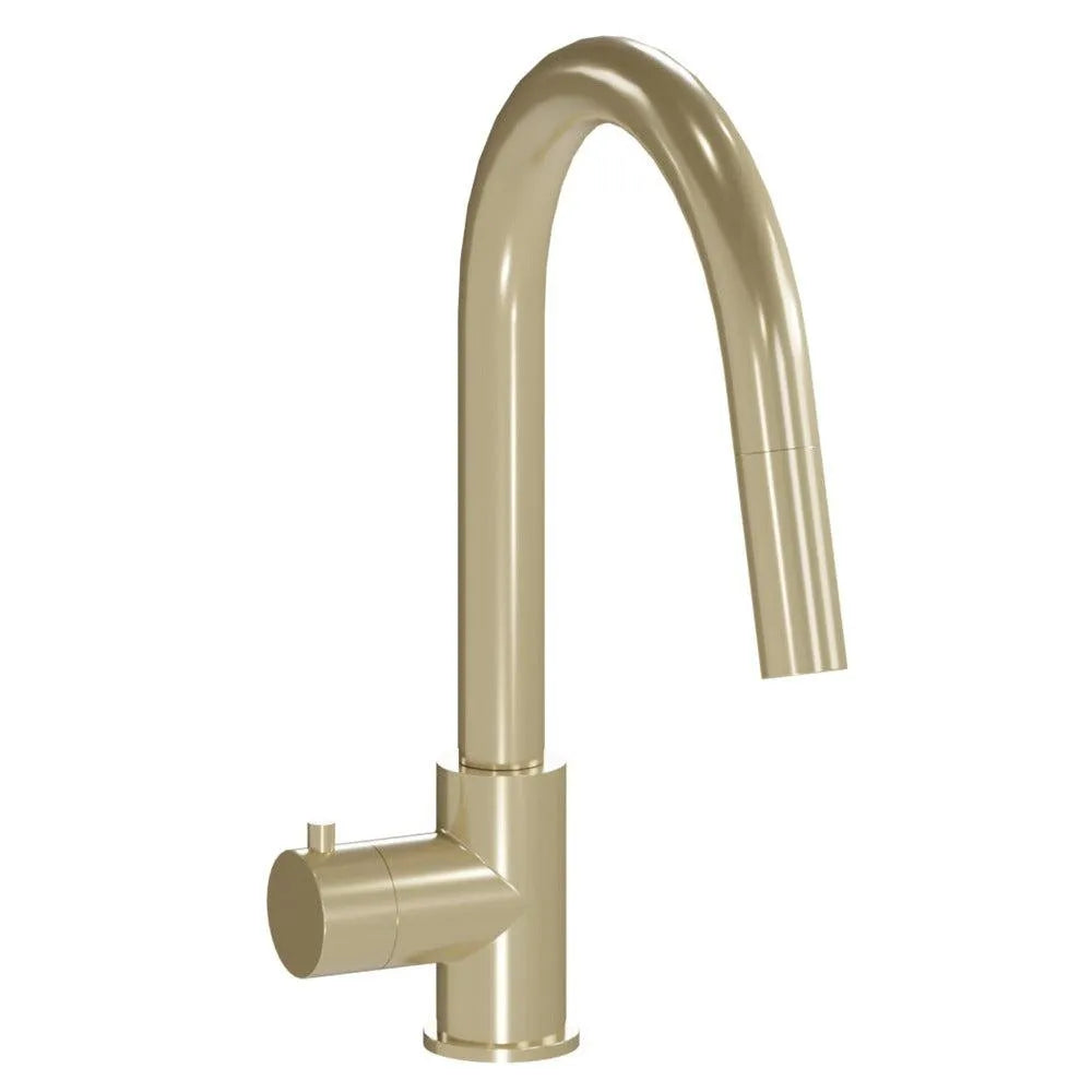 ZLINE Autograph Edition Gemini Touchless Kitchen Faucet in Champagne Bronze (GEM-KFS-CB) main image.