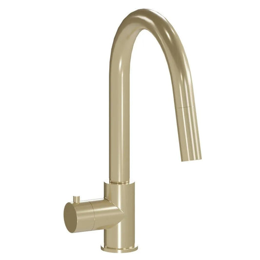 ZLINE Autograph Edition Gemini Touchless Kitchen Faucet in Champagne Bronze (GEM-KFS-CB) main image.