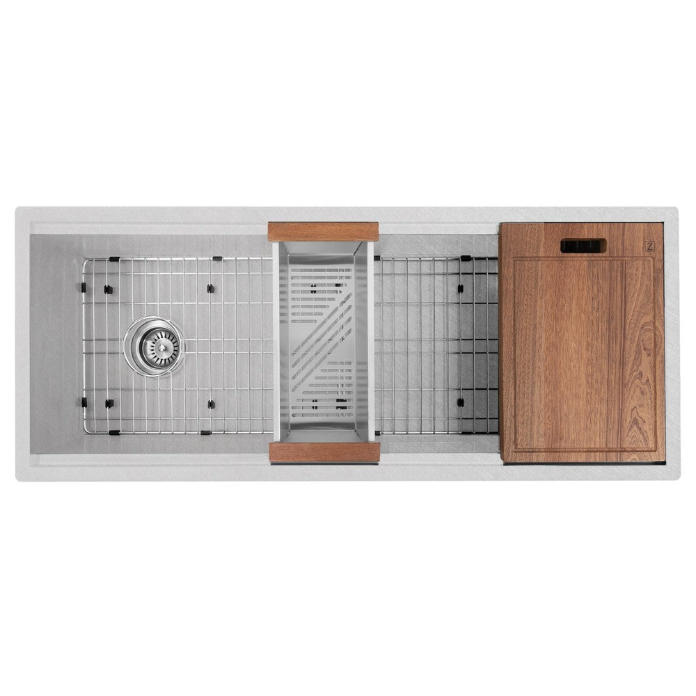 ZLINE 43 in. Garmisch Undermount Single Bowl Kitchen Sink with Bottom Grid and Accessories (SLS-43) ZLINE Kitchen and Bath