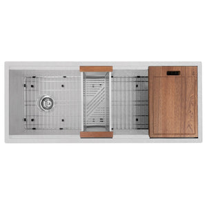 ZLINE 43 in. Garmisch Undermount Single Bowl Kitchen Sink with Bottom Grid and Accessories (SLS-43) ZLINE Kitchen and Bath
