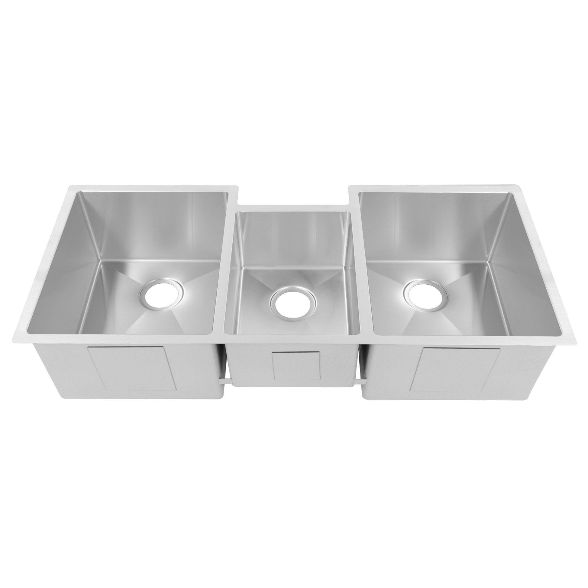 ZLINE Breckenridge 45 in. Undermount Triple Bowl Scratch Resistant Stainless Steel Kitchen Sink with Bottom Grid and Accessories (SLT-45S)