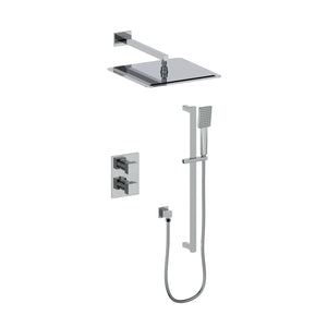 ZLINE Crystal Bay Thermostatic Shower System (CBY-SHS-T2)-Chrome-ZLINE Kitchen and Bath