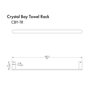 ZLINE Crystal Bay Towel Rail in Polished Gold (CBY-TR-PG)