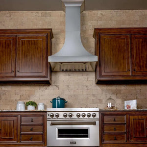 ZLINE 36 in. Designer Series Satin Stainless Steel Ducted Wall Range Hood (8632S-36)