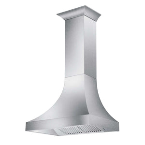 ZLINE 30 in. Designer Series Satin Stainless Steel Ducted Wall Range Hood (8632S-30)