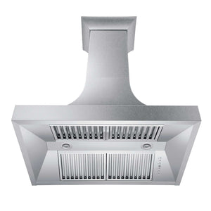 ZLINE 30 in. Designer Series Satin Stainless Steel Ducted Wall Range Hood (8632S-30)