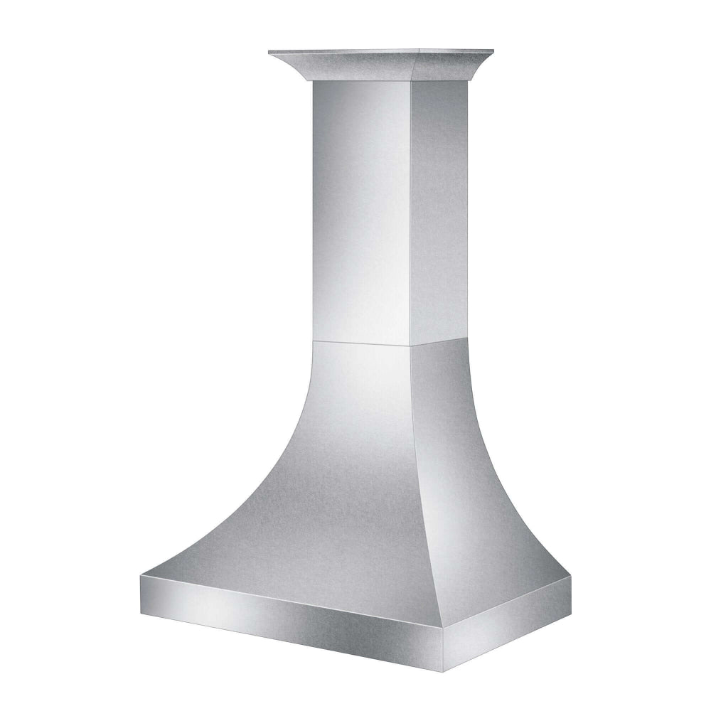 ZLINE 36 in. Designer Series Satin Stainless Steel Ducted Wall Range Hood (8632S-36)