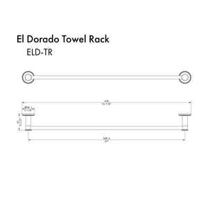 ZLINE El Dorado Towel Rail in Polished Gold (ELD-TR-PG)