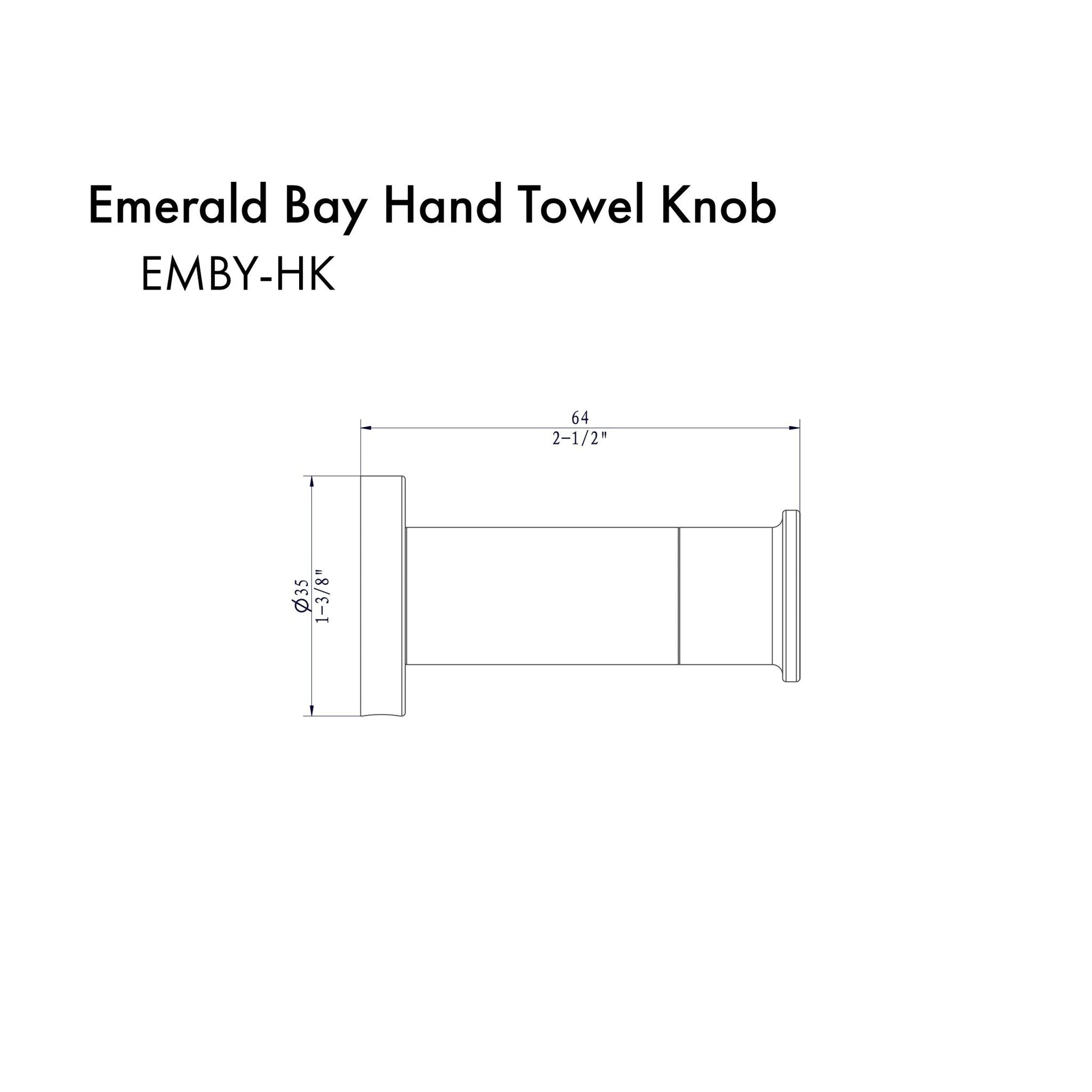 ZLINE Emerald Bay Towel Hook in Polished Gold (EMBY-HK-PG)