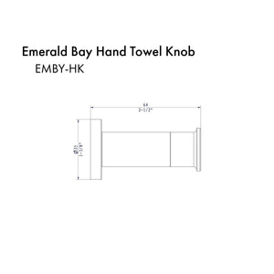 ZLINE Emerald Bay Towel Hook in Polished Gold (EMBY-HK-PG)