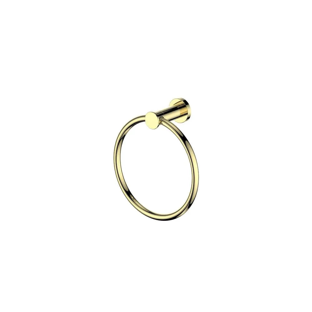 ZLINE Autograph Edition Emerald Bay Towel Ring in Polished Gold (EMBY-TRNG-PG) main image.