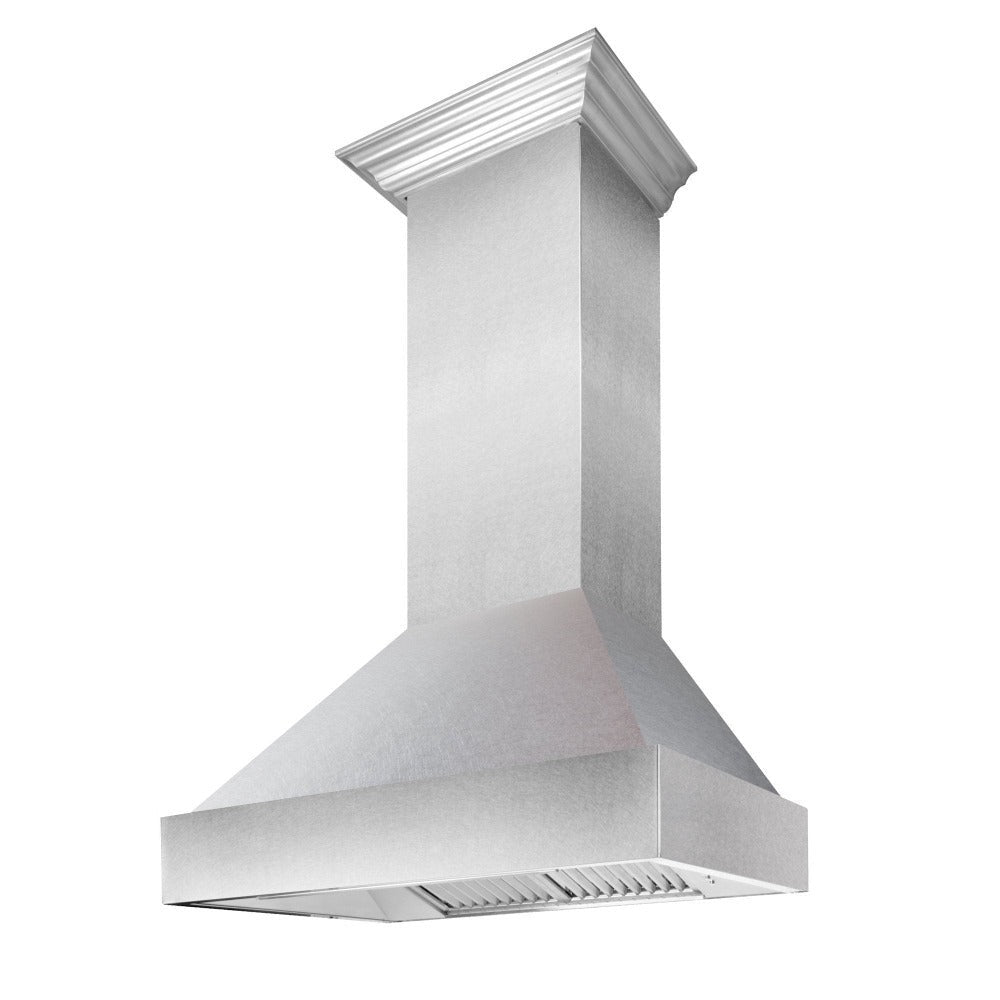 ZLINE Fingerprint Resistant Stainless Steel Range Hood (8654SN) side.