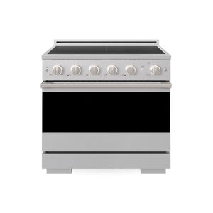 ZLINE 36 in. 5.2 cu. ft. Marino Induction Range with 5 Element Cooktop and Electric Convection Oven in Stainless Steel (MINR36)