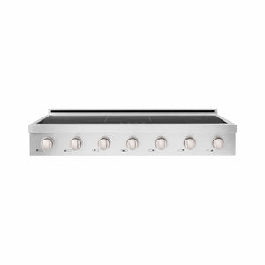 ZLINE 48 in. Paramount Induction Rangetop with 7 Element Cooktop in Satin Stainless Steel (SINRTS-48) main image.