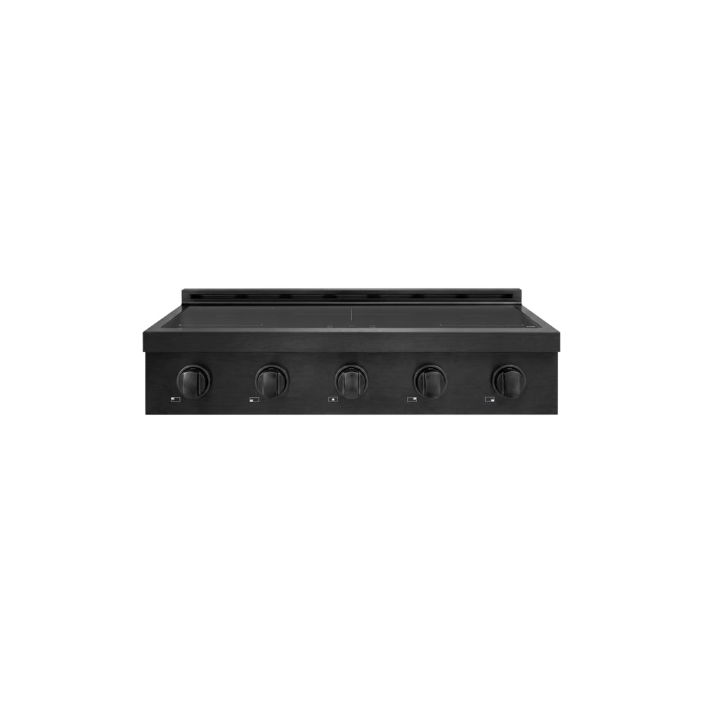 ZLINE 36 in. Paramount Induction Rangetop with 5 Element Cooktop in Black Stainless Steel (SINRTB-36)