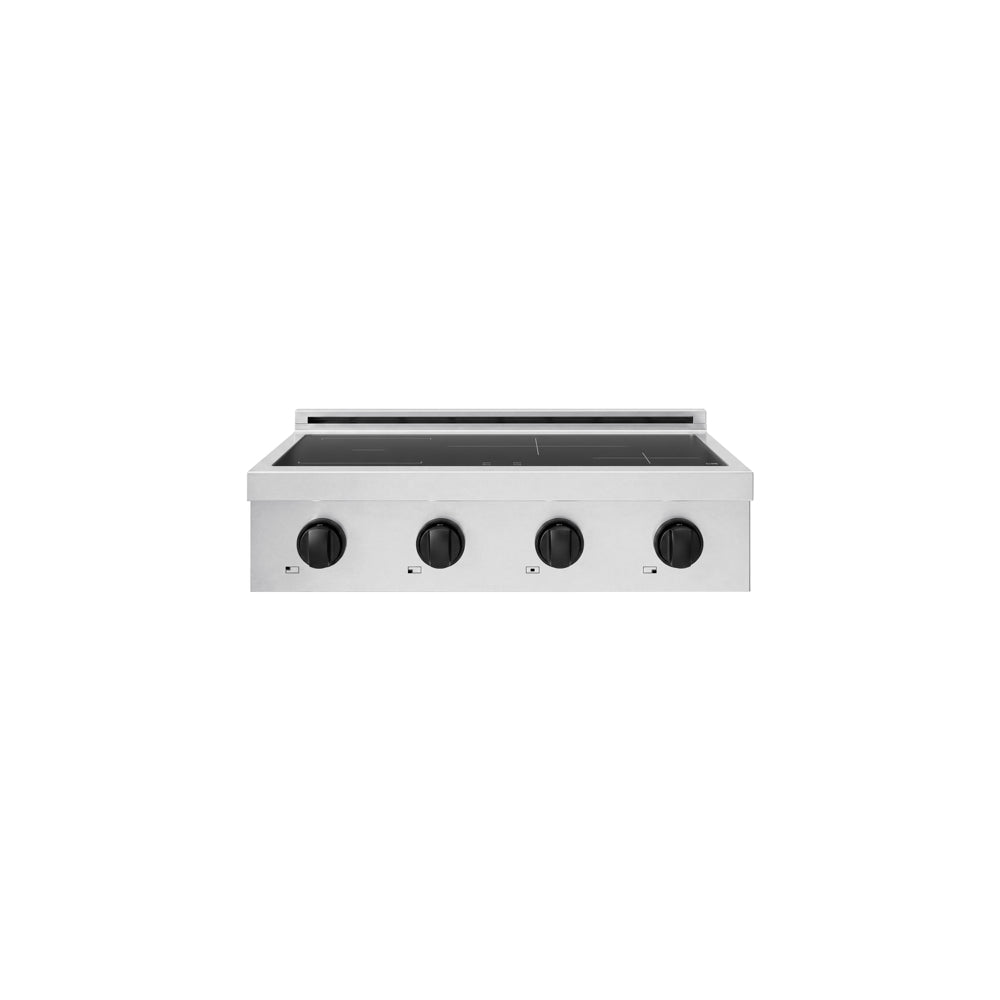 ZLINE Autograph Edition 30 in. Paramount Induction Rangetop with 4 Element Cooktop in Stainless Steel and Matte Black Accents (SINRTZ-30-MB)