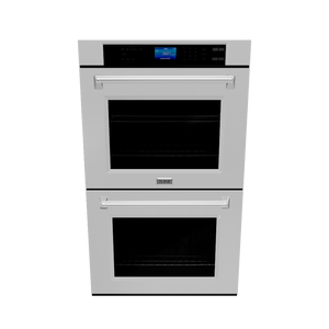 ZLINE 30 in. Professional True Convection Double Wall Oven with Air Fry and Self Clean in Stainless Steel (WAD-30) 3D model.