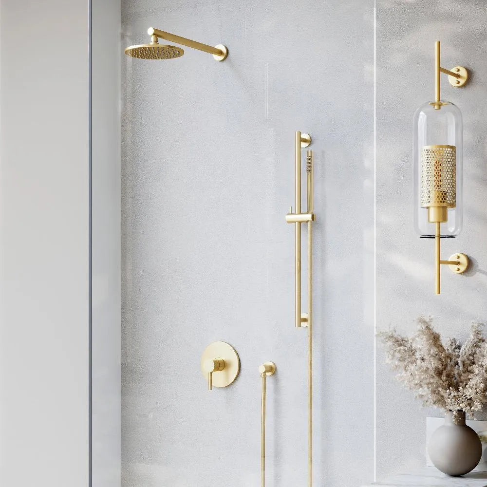 El Dorado Rainfall Shower System in Polished Gold (ELD-SHS-PG