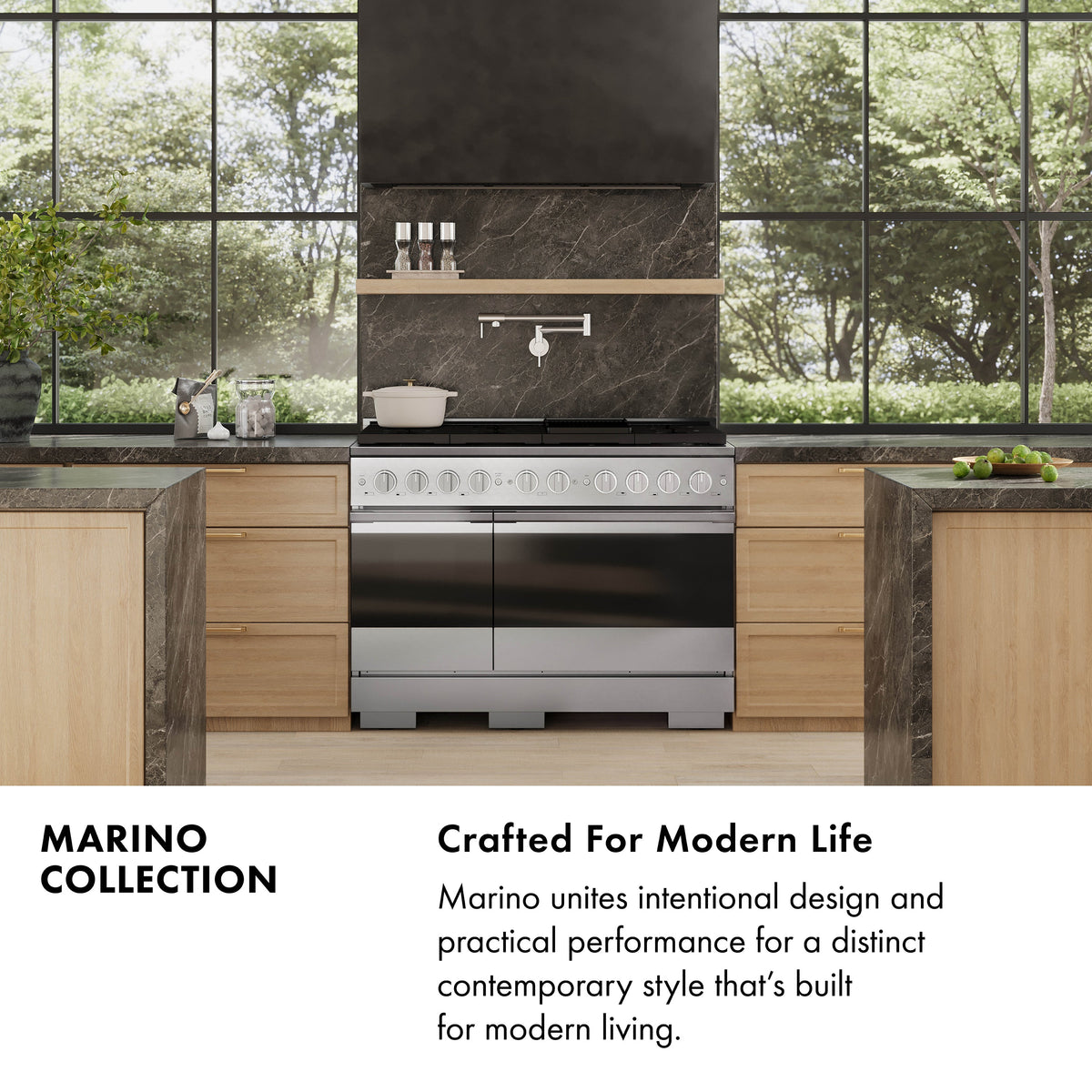 ZLINE Autograph Edition 24 in. 3.2 cu. ft. Marino Induction Range with 3 Element Cooktop and Electric Convection Oven in Stainless Steel with Champagne Bronze Accents (MINRZ-24-CB)