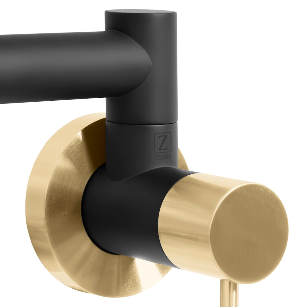 Autograph Edition Gemini Pot Filler in Matte Black/Champagne