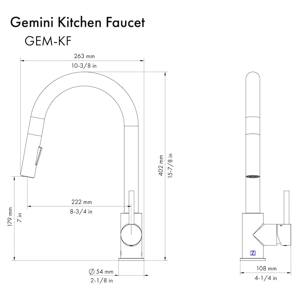 Autograph Edition Gemini Kitchen Faucet in Brushed Nickel