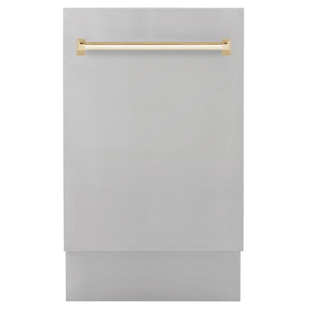 ZLINE Autograph Edition 18" Stainless Steel Built In Dishwasher