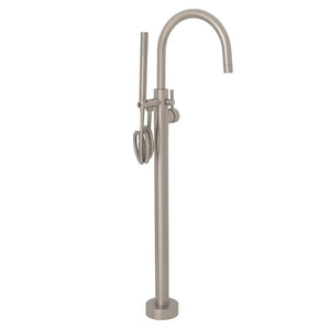 ZLINE Emerald Bay Bath Tub Filler with Hand Shower in Brushed Nickel (EMBY-BTF-BN) main image.