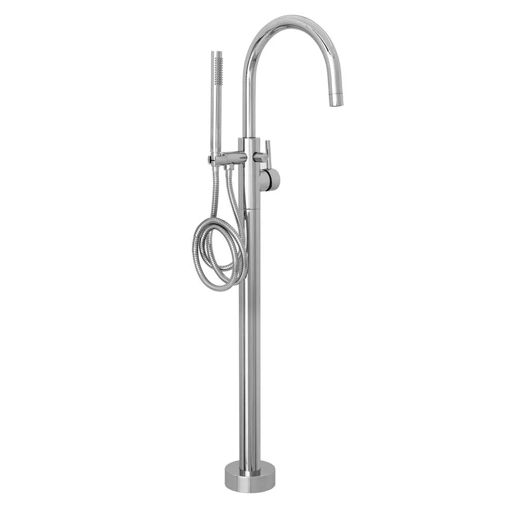 ZLINE Emerald Bay Bath Tub Filler with Hand Shower in Chrome (EMBY-BTF-CH) main image.