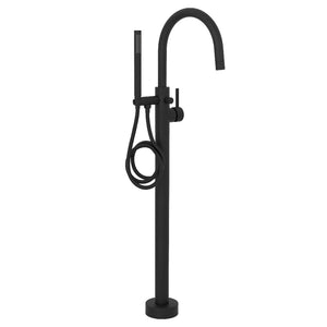 ZLINE Emerald Bay Bath Tub Filler with Hand Shower in Matte Black (EMBY-BTF-MB)