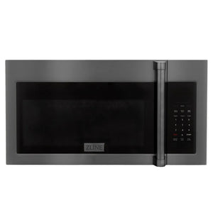 ZLINE 30 in. Black Stainless Steel Over the Range Convection Microwave Oven with Traditional Handle (MWO-OTR-H-BS) main image.