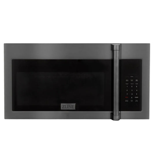 ZLINE 30 in. Black Stainless Steel Over the Range Convection Microwave Oven with Traditional Handle (MWO-OTR-H-BS) main image.