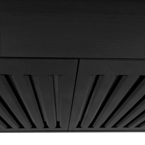 ZLINE 48 in. Convertible Vent Wall Mount Range Hood in Black Stainless Steel (BSKBN-48)