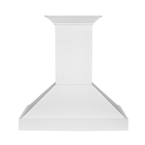 ZLINE 30 in. Wooden Wall Mount Range Hood in Smooth Bright White Finish (KBWW-30)